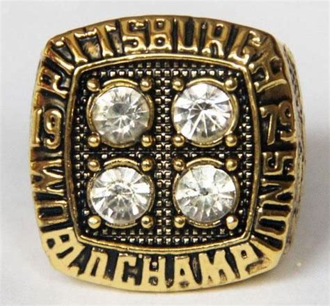 NFL Pittsburgh Steelers Super Bowl XIV Championship Replica Ring Size ...