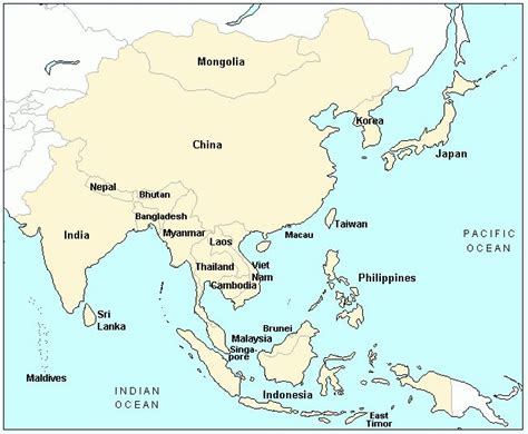 map of far east - Google Search | East timor, Japan, Laos