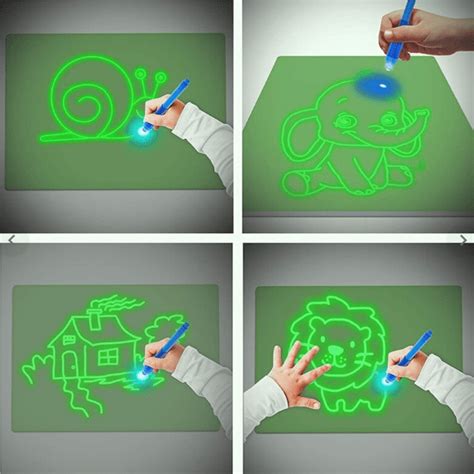 Elice Educational Toy Drawing pad Tablet light drawing board for kids Graffiti A5 A4 A3 Led ...
