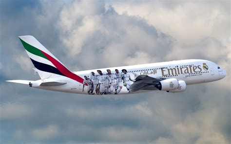 Airbus A380-800 of Emirates Real Madrid FC Special Livery | Aircraft Wallpapers Galleries