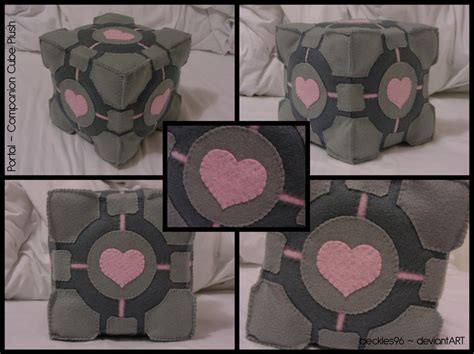 Portal: Companion Cube Plush by StitchedAlchemy on DeviantArt