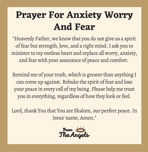 7 Powerful Prayers For Anxiety Worry And Fear: With Images