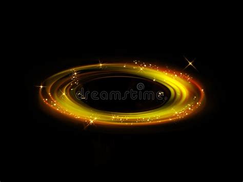 Gold circle light effect stock illustration. Illustration of gold - 139055547