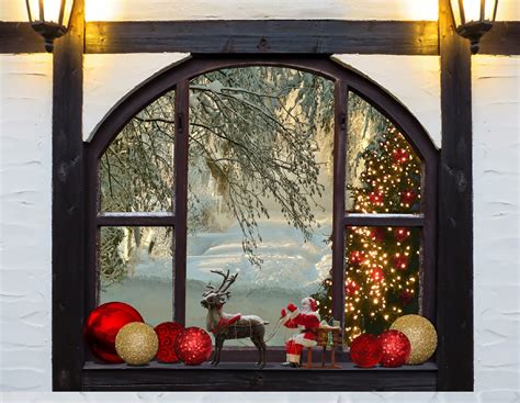 Free Images - christmas christmas tree window