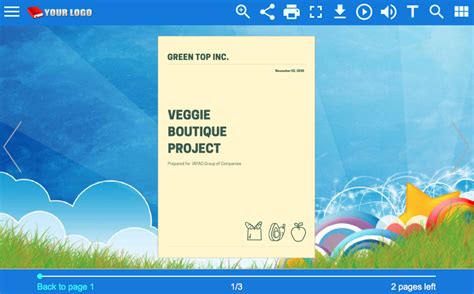 1stFlip Digital Booklet Maker - Create online booklet with page flip effect