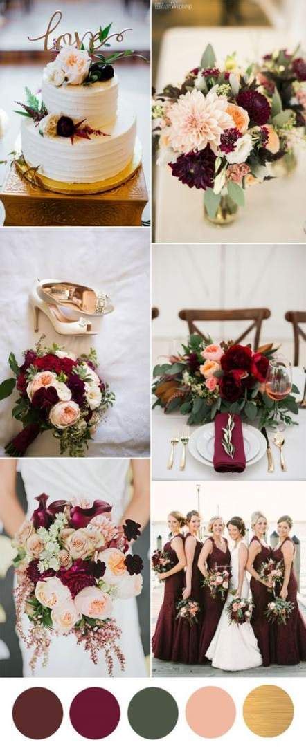 40 ideas wedding cakes burgundy pink | Burgundy wedding colors, Fall wedding colors, Winter ...