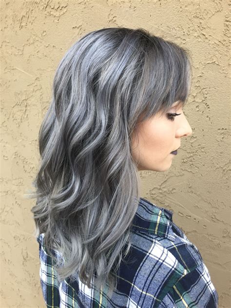 Grey hair by Parish Harrell @ LOXX by Natalie and Co, grey hair, silver ...