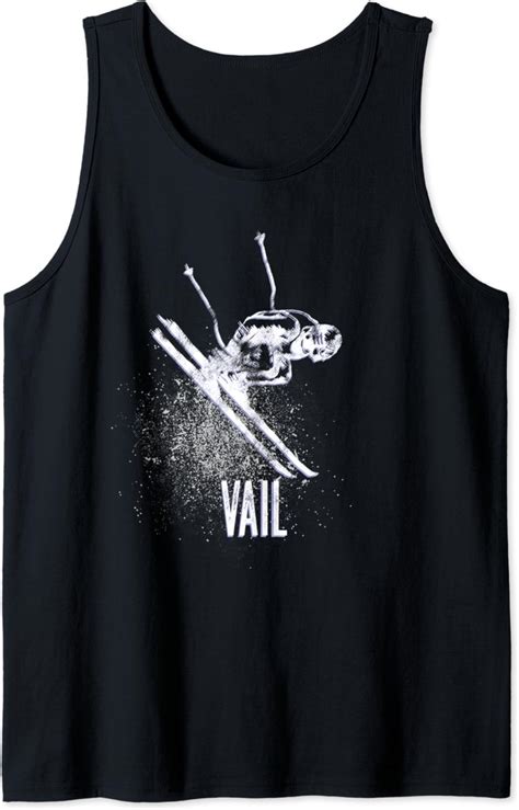 Amazon.com: Vail Colorado Ski Resort Retro Vintage Downhill Skier Tank ...