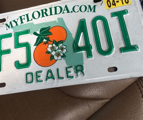 I have 10 Florida Dealer Plates available - auto dealer license fast