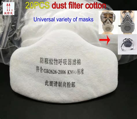 20PCS Dust mask filter cotton KN90 dust PM2.5 Mineral flour filter ...