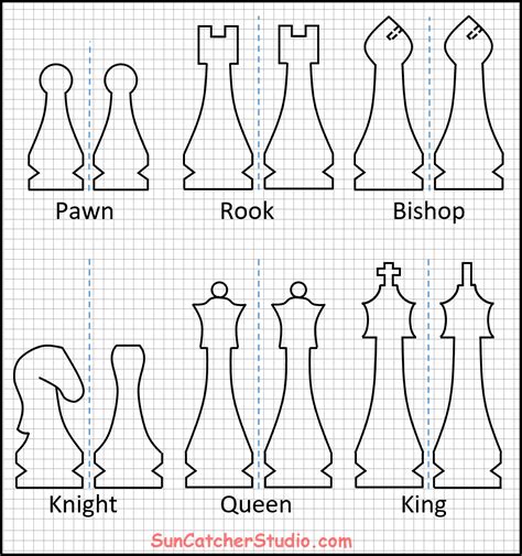 Cut Out Printable Chess Pieces