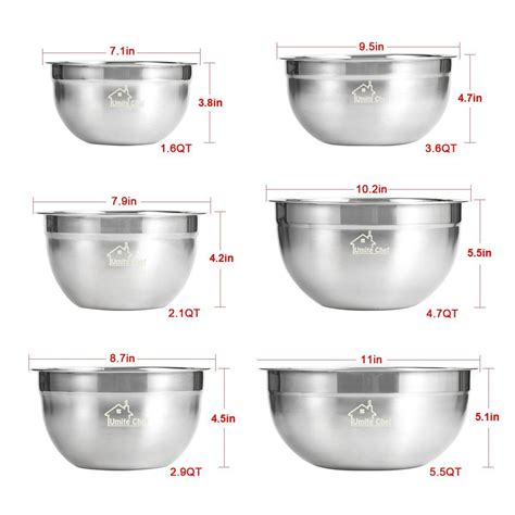 Mixing Bowls Stainless Steel Thickened Premium Nesting Bowls by Umite ...