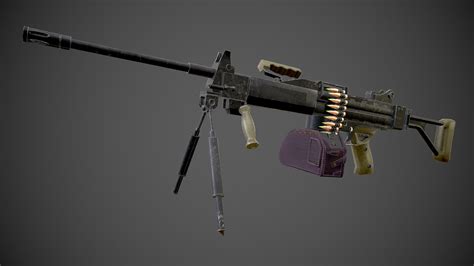 ArtStation - Negev machine gun | Game Assets