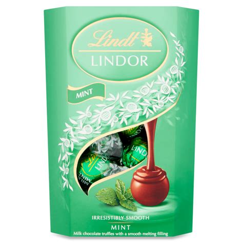 Lindt Lindor Milk Mint Chocolate Truffles Box 200g