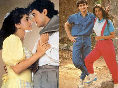 15 Flashback Pictures Of Aamir Khan & Juhi Chawla That Would Make You Feel Nostalgic! - Filmibeat