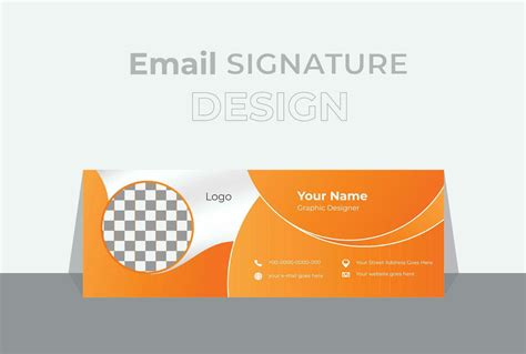 Personal and Creative email signature template. Modern email signature vector templates design ...