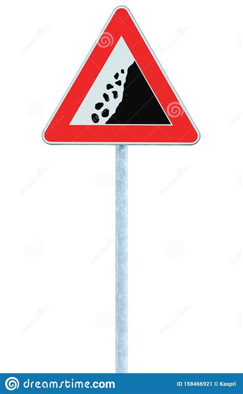 Caution Rock Slide Sign On Ballybunion Beach Royalty-Free Stock Image | CartoonDealer.com #53579140