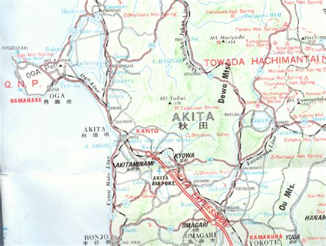 Akita Area Map