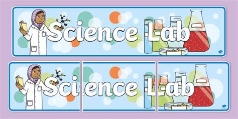 Science Lab Display Banner (teacher made)