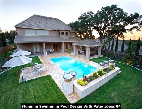 Stunning Swimming Pool Design With Patio Ideas - PIMPHOMEE