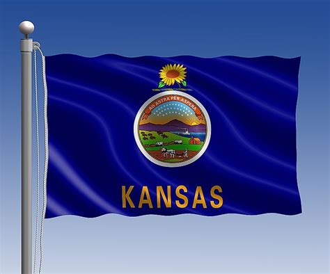 Kansas State Flag - WorldAtlas.com