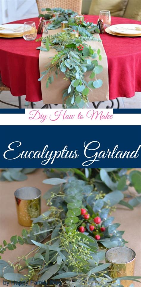 DIY How to Make Eucalyptus Garland - Happy Family Blog