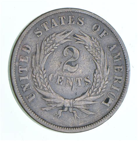 TWO CENT - 1867 US TWO 2 Cent Piece - First Coin with In God We Trust Motto | Property Room