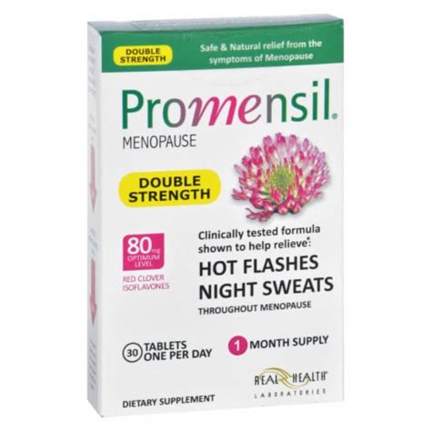 Promensil Menopause - Double Strength - Relief Hot Flashes Night Sweats ...