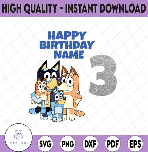 Personalized Bluey Png, Bluey Family Png, Bluey Party Animat | Inspire ...