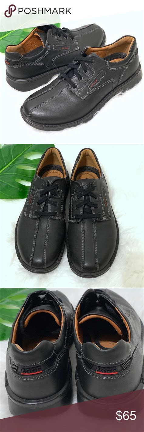 Ecco Leather Men’s lace up shoes size | Leather men, Lace up shoes, Leather