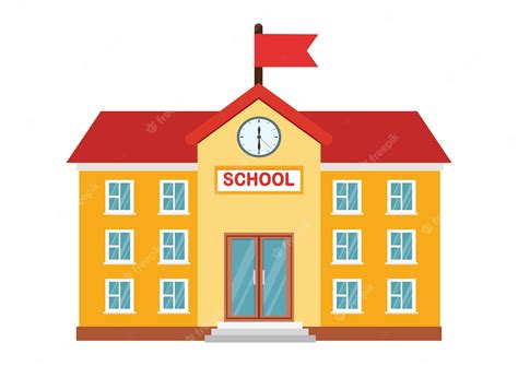 Premium Vector | Vector illustration of High school building Vector ...