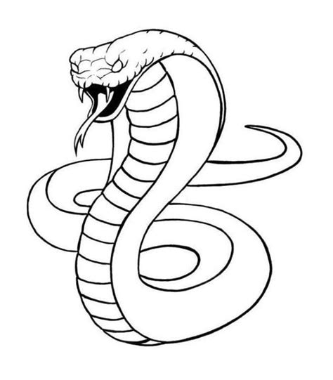 King Snake Coloring Page