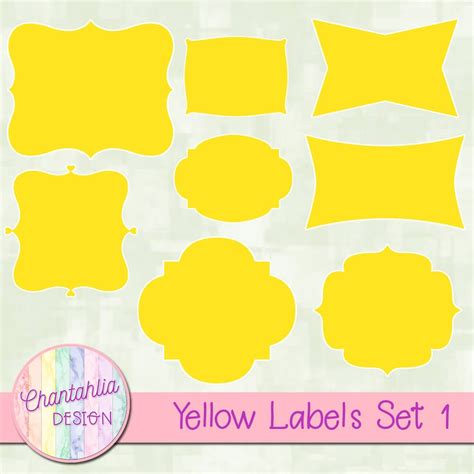 Yellow Labels Set 1 - Chantahlia Design