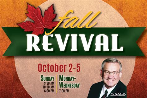 Fall Revival Begins Tomorrow! – Bible Baptist Church