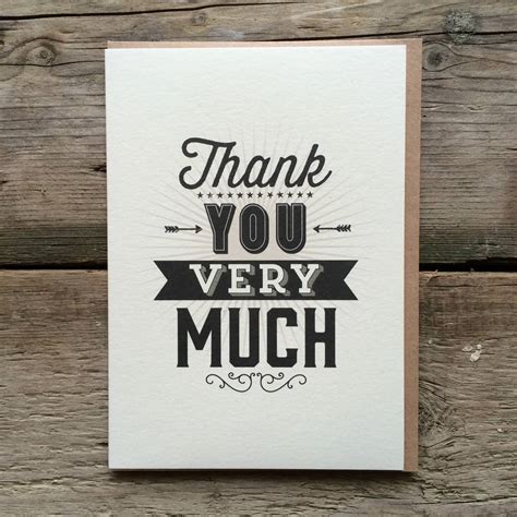 Thank You Very Much By Velvet Olive | notonthehighstreet.com