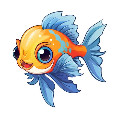 Fish cute sticker png 27187685 PNG