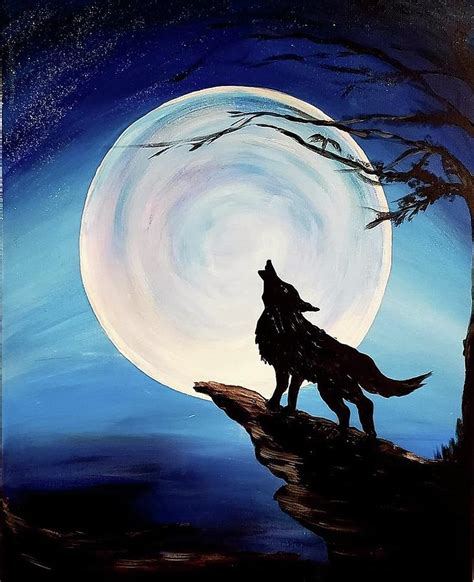 Wolf Howling Painting by Lynne McQueen - Pixels