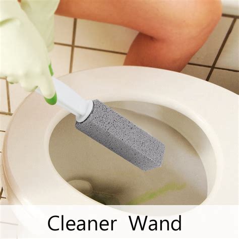 WALFRONT Practical Toilet Bowl Rink Pumice Stone Cleaner Brush Wand ...