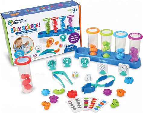 STEM Toy: Silly Science Fine Motor Sorting Set, 55 pieces, Ages 3+, Educational Gift for Kids in ...