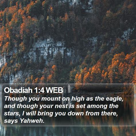 Obadiah 1:4 WEB Scriptures Images