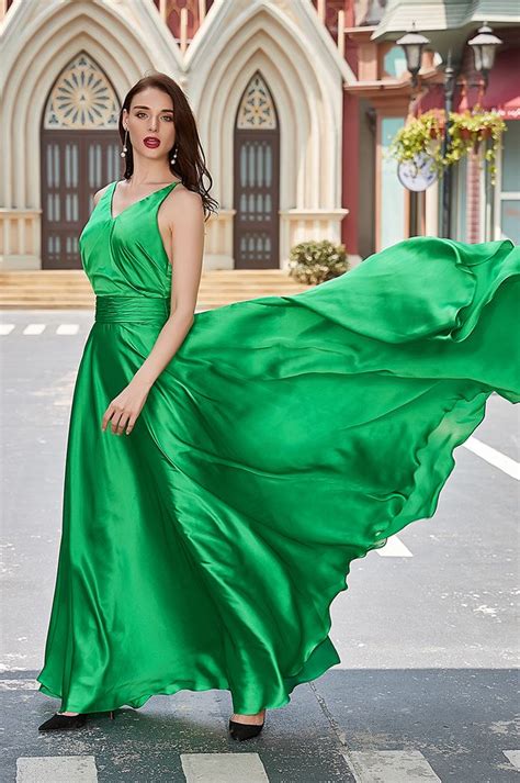 Different Tones Green Prom Dresses