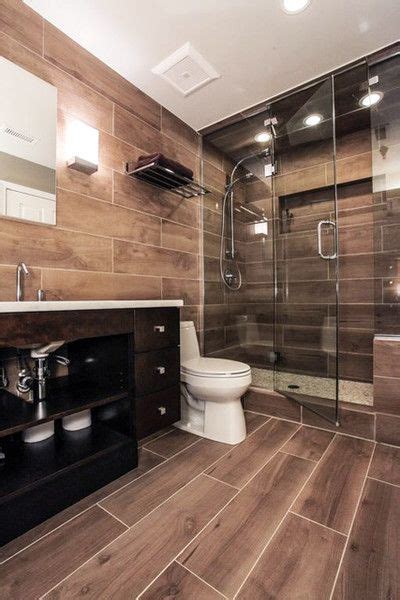 75 Trendy Wood Look Tile Ideas For Bathrooms - DigsDigs