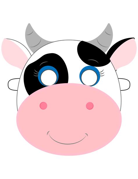 Cow Face Printable - Printable Word Searches