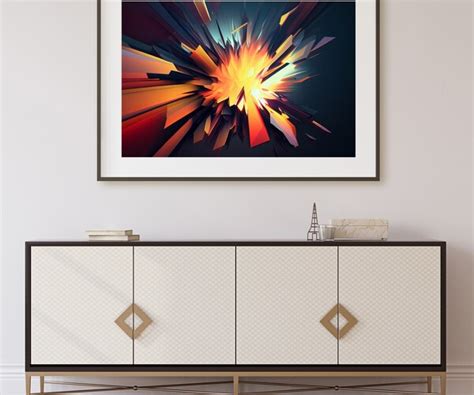 ArtStation - Abstract Decor Wall Art, Home Decor Art, Colorful Artwork ...