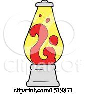 Clipart of a Sketched Black and White Lava Lamp - Royalty Free ...