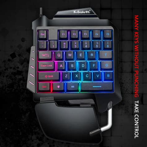 35-key Gaming Keyboard Membrane Keyboard Ergonomic Keyboard for Laptop ...