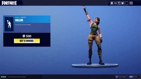 Fortnite "Baller" Emote Showcase 1 Hour / Fortnite Season 5 Shop Emotes ...