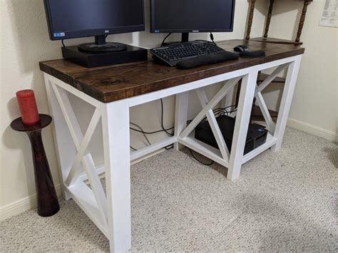 Rustic X Desk | Ana White