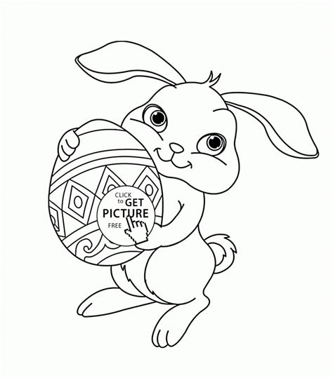 Get This Cute Easter Bunny Coloring Pages 71201