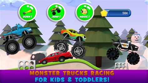 Monster Trucks Kids Racing Game by Raz Games